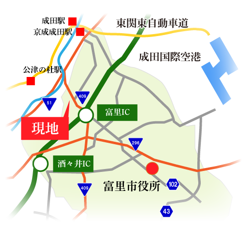 豊里市広域図